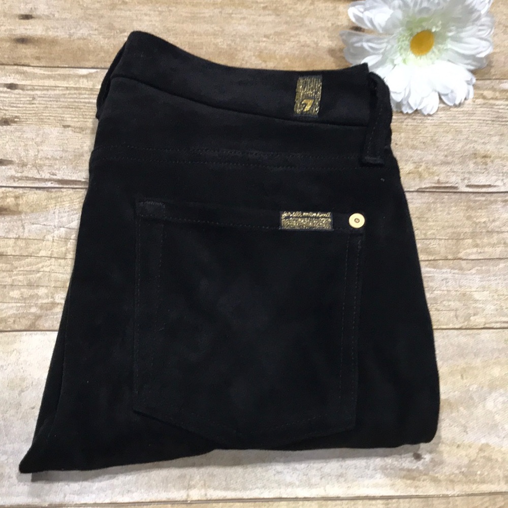 7 For All Mankind Suede Skinny Jeans